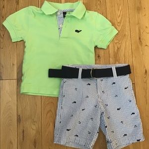 Boys Class Club 2T polo and shorts